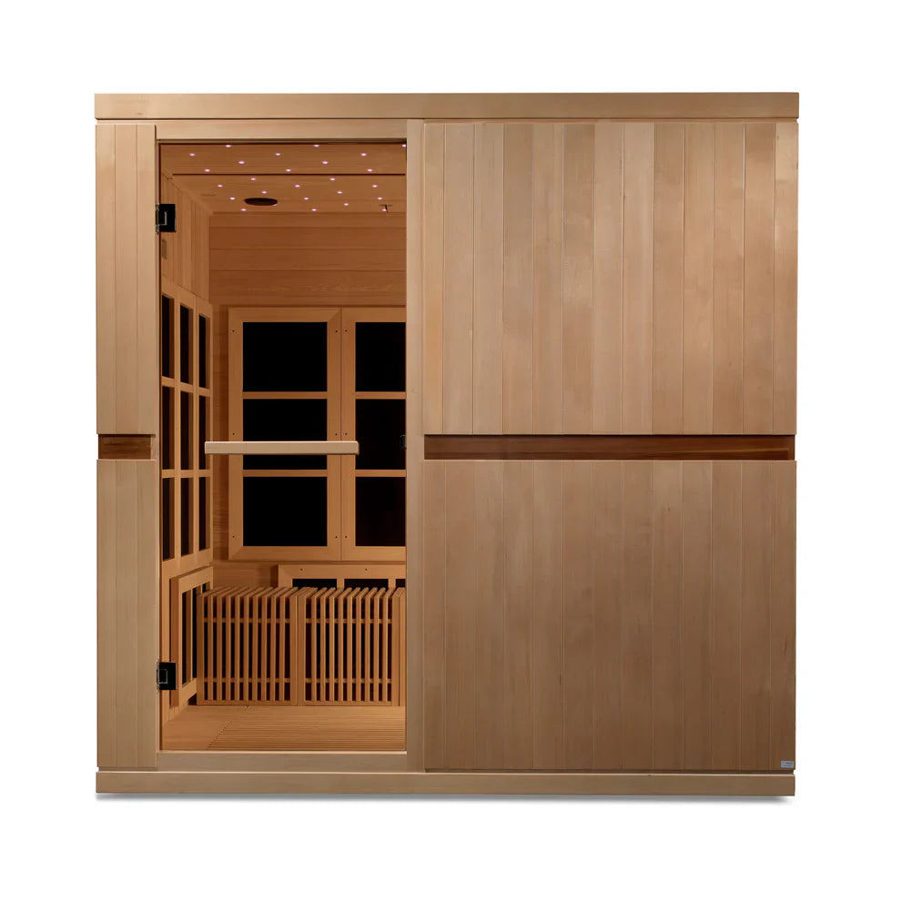 Golden Designs "Catalonia" 8 Person Near Zero EMF FAR IR Sauna (GDI-6880-02 Elite)