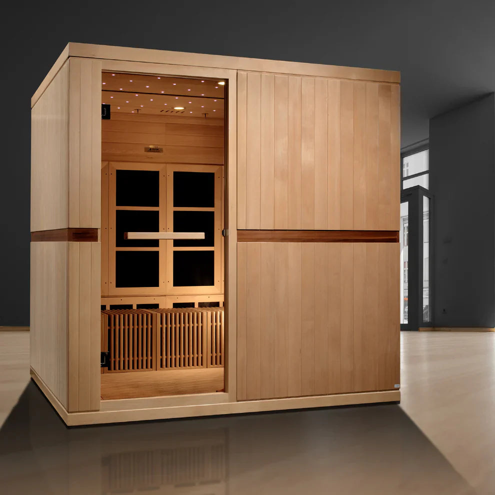 Golden Designs "Catalonia" 8 Person Near Zero EMF FAR IR Sauna (GDI-6880-02 Elite)