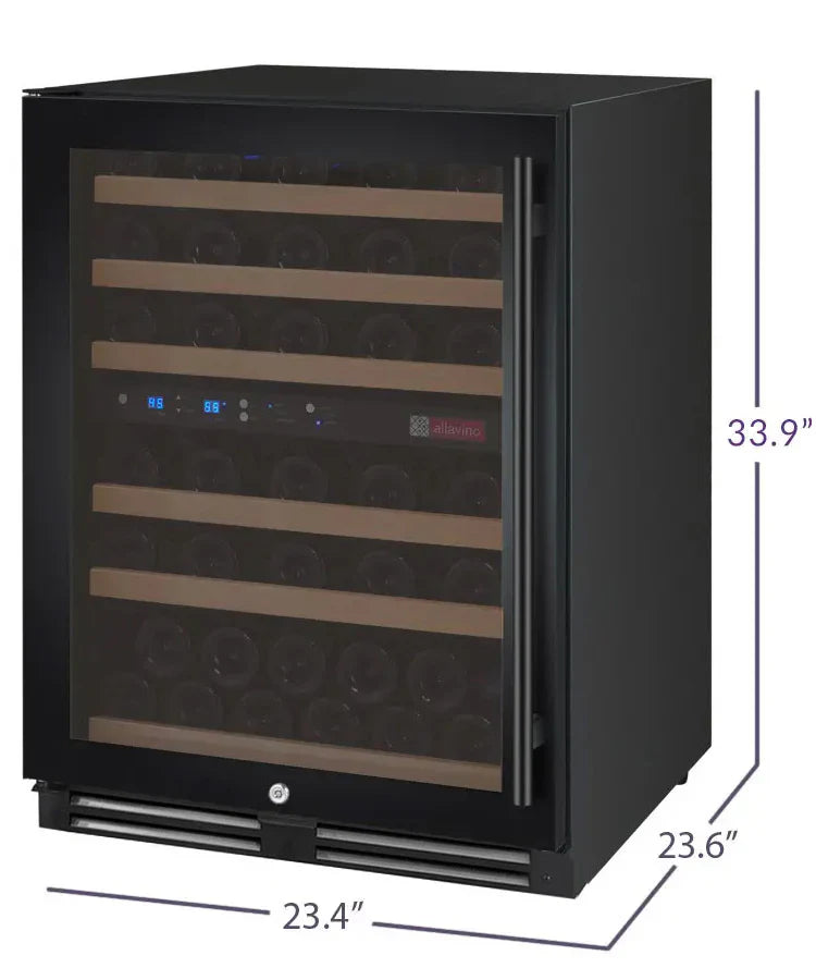 Allavino FlexCount Series 56 Bottle Dual Zone Undercounter Wine Refrigerator