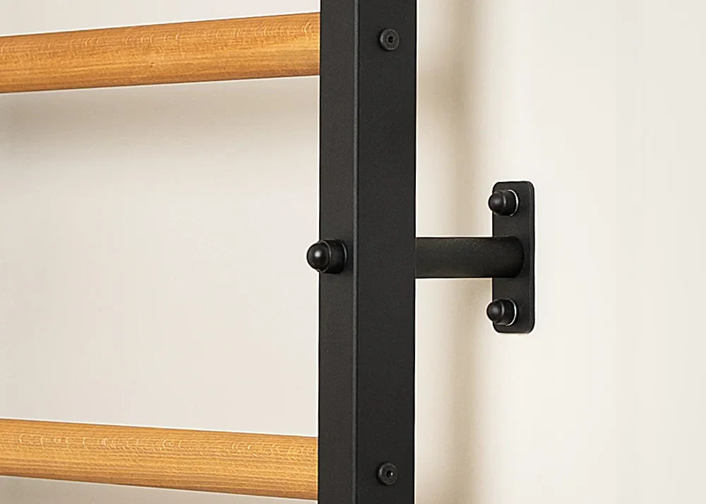 BenchK 721 Exercise Rehabilitation Wooden Wall Bars with Gymnastic Accessories