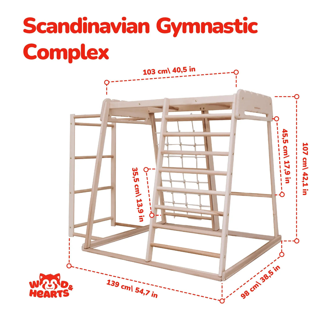 Indoor Jungle Gym by Wood and Hearts