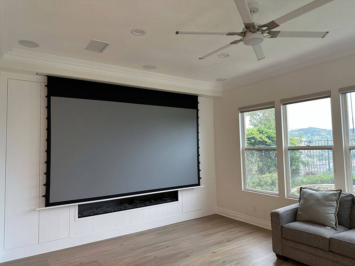 Elite Screens Evanesce Tab-Tension B CineGrey 5D® Series Projector Screen