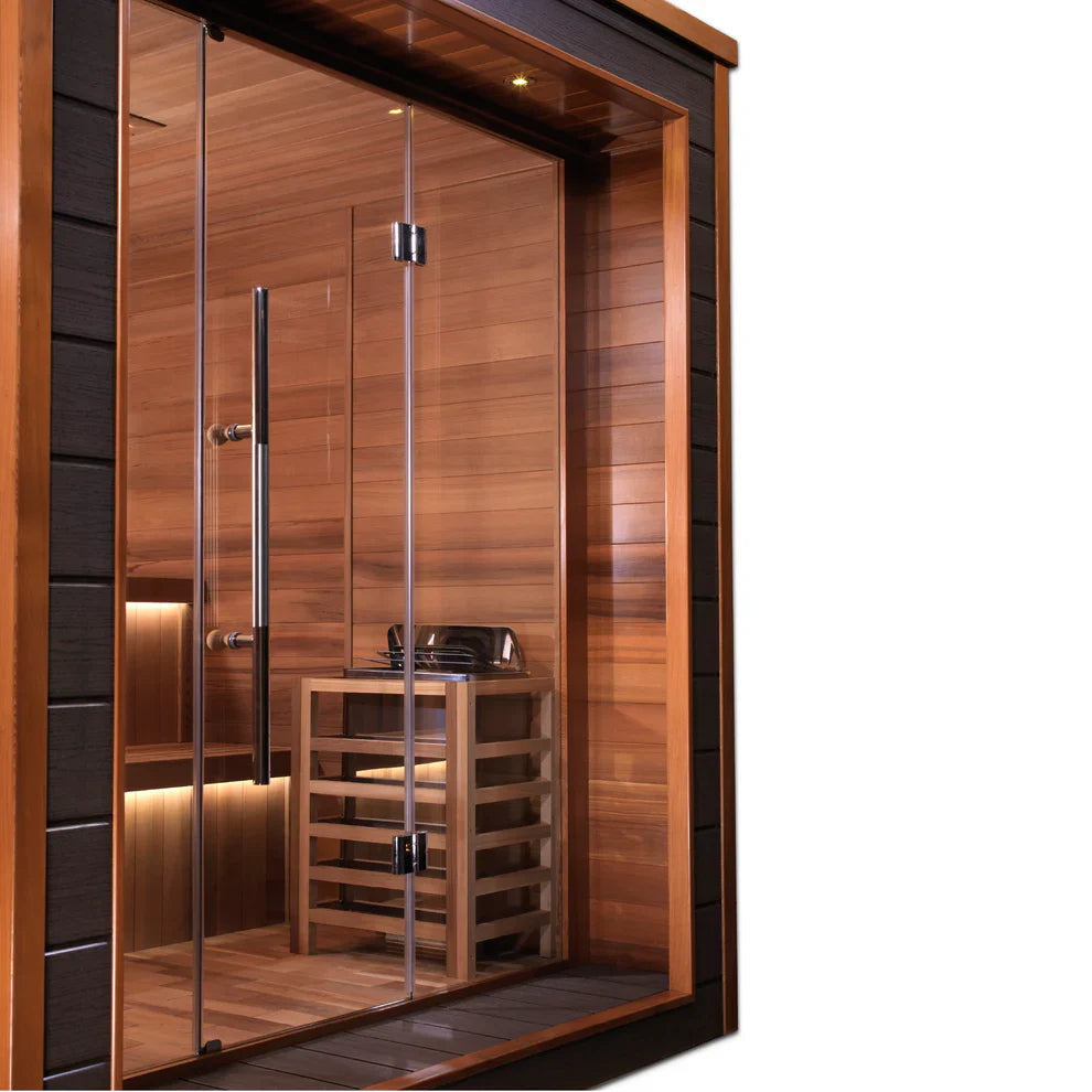 Golden Designs Bergen 6 Person Outdoor-Indoor Traditional Sauna