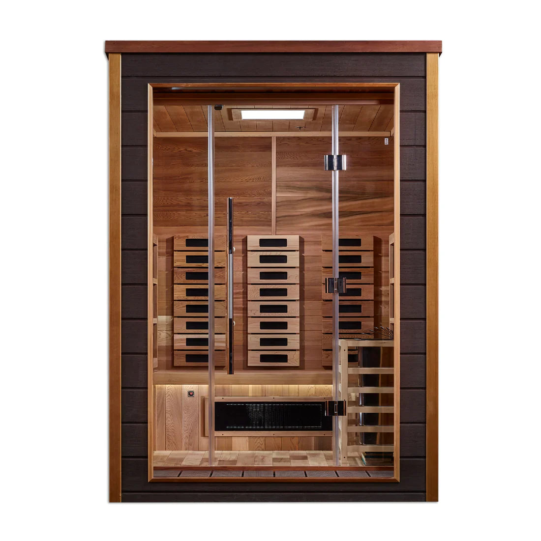 Golden Designs Nora 2 Person Full Spectrum Sauna | Outdoor-Indoor PureTech™
