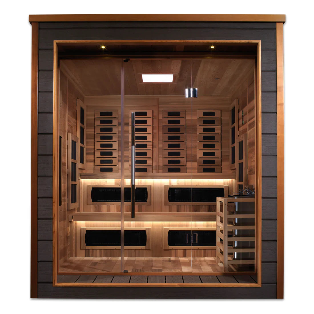 Golden Designs Karlstad 6 Person Outdoor-Indoor PureTech™ Hybrid Full Spectrum Sauna