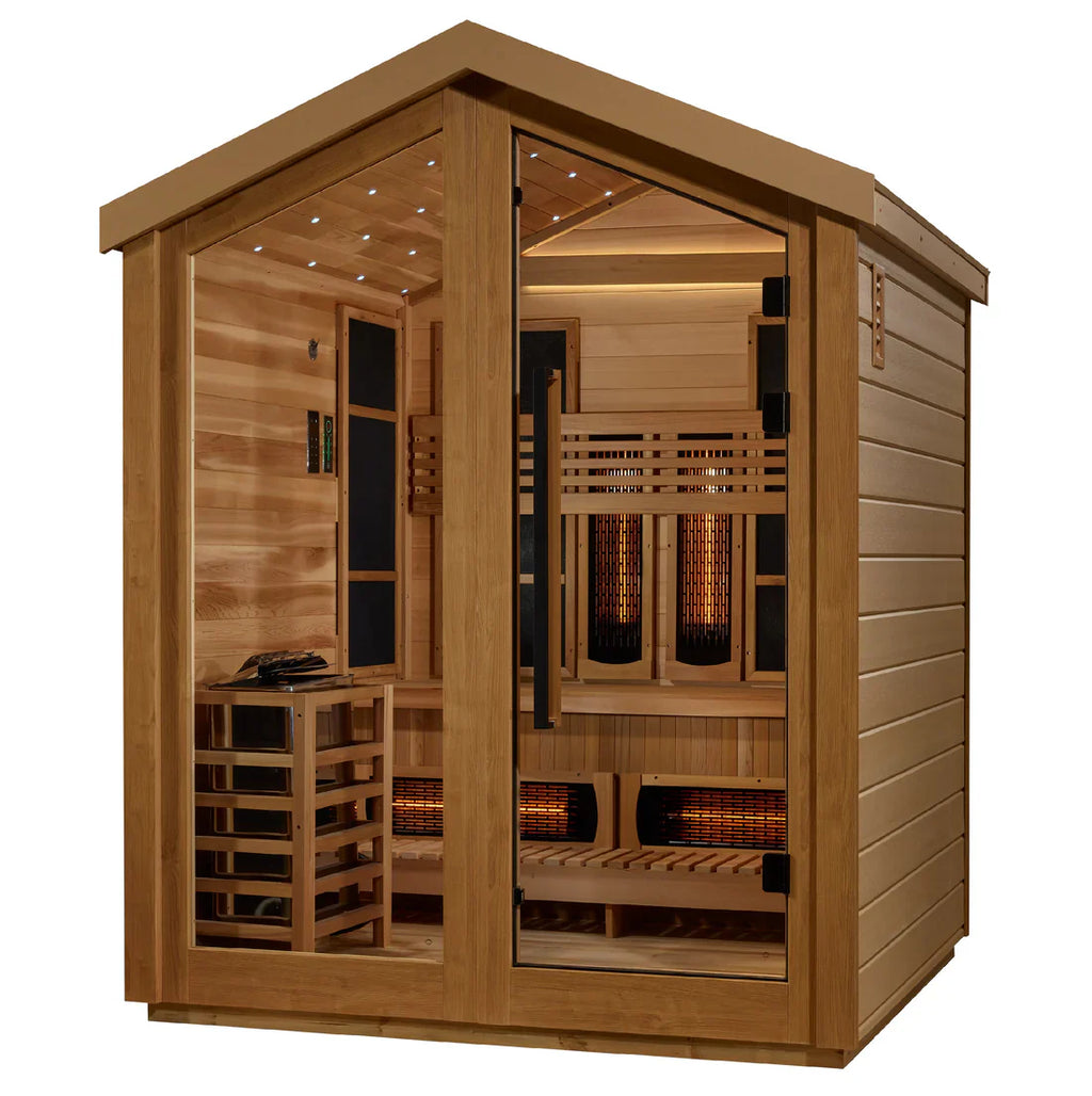 Golden Designs Loviisa 3 Person Barn Hybrid Outdoor Sauna