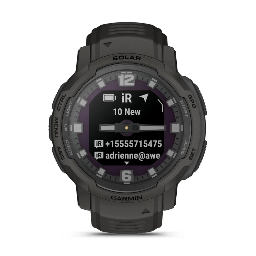 Garmin Instinct Crossover Solar | Hybrid Smartwatch w/ GPS