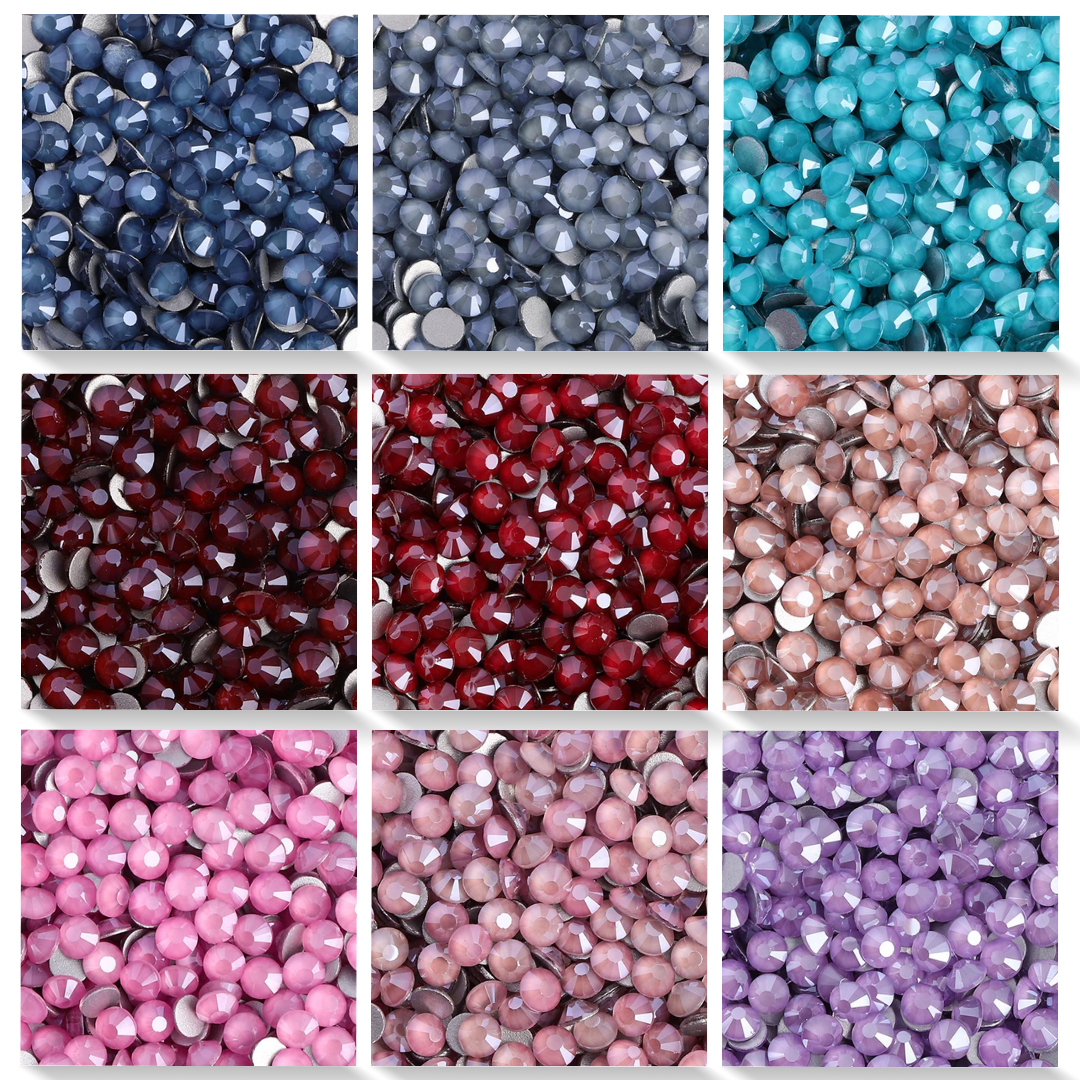 SS6-SS30 Mocha-Color Glass Flatback Non-Hotfix Rhinestone