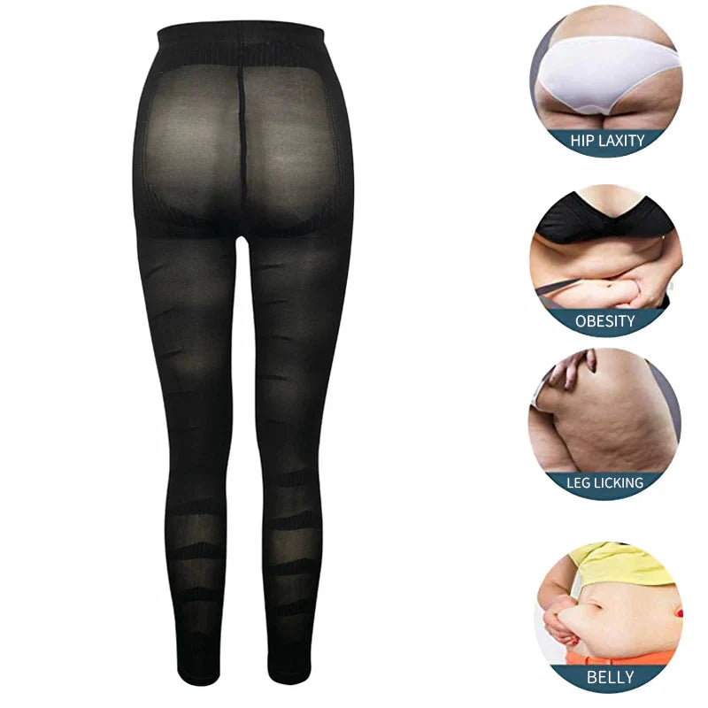 Anti Cellulite Compression Leggings Leg Shapewear Body Shaper Women Slimming Sheath Thigh Sculpting Slimmer Waist Trainer Pants