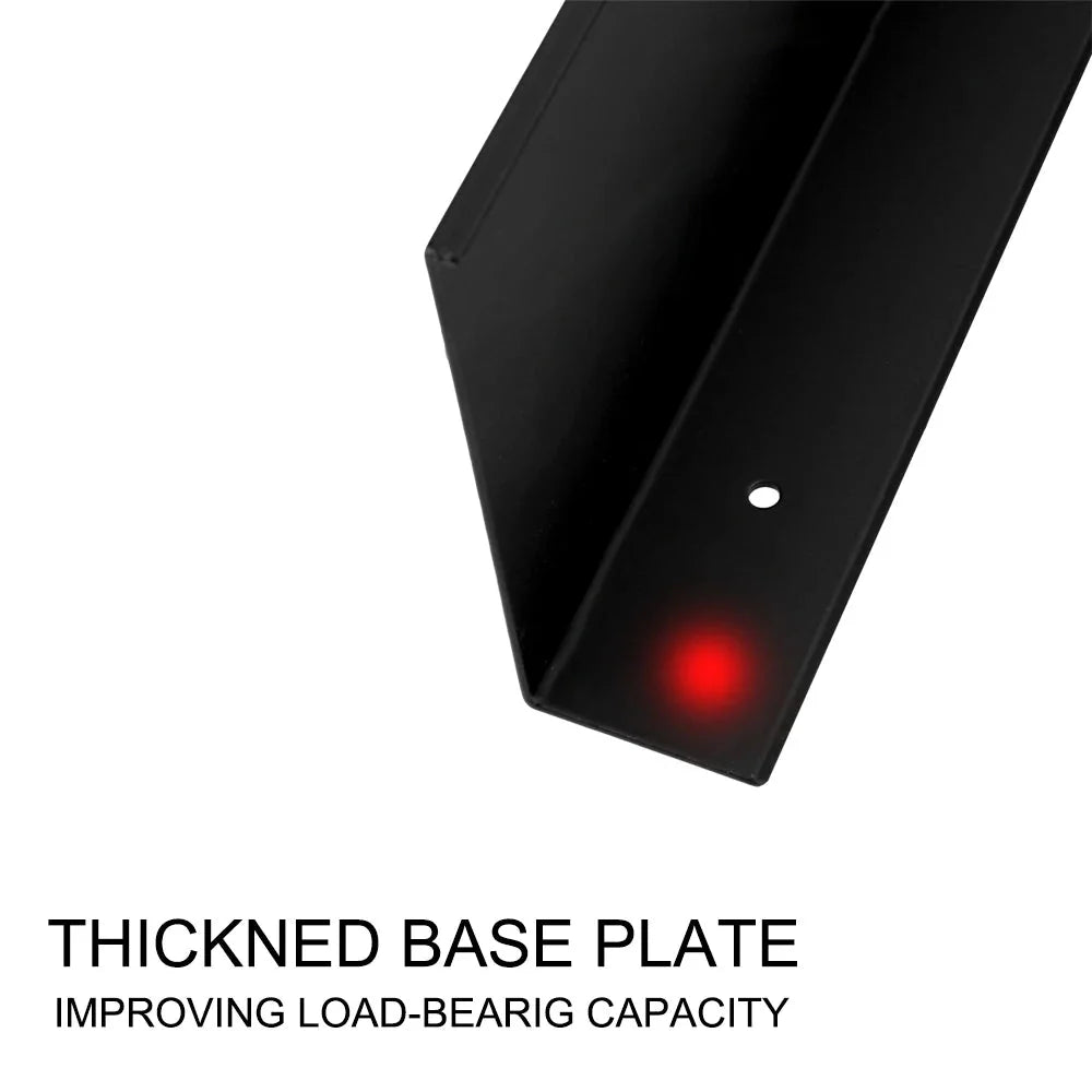 Bathroom Shelves  30-60cm Aluminum Alloy Matte Black Kitchen Wall Shelf Shower Shampoo Storage Rack Bathroom Accessories