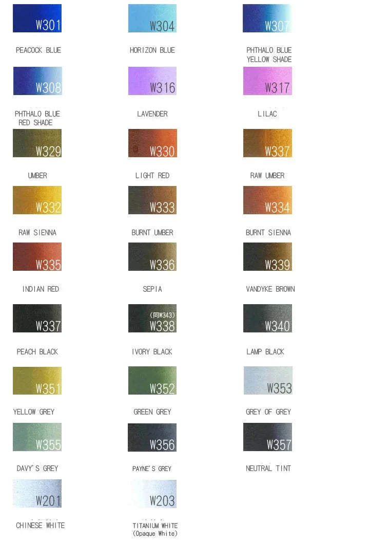 Japanese Holbein Watercolor Paint Artist Grade 15ml Acuarelasr  Art supplies