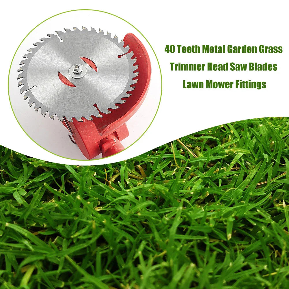 150 mm 40 Teeth Metal Grass Trimmer Heads Blade Replacement Weed Eater Saw Blade Lawn Mower Fit Accessory for Garden Power Tool
