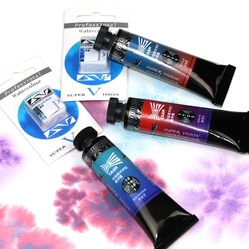 Superior Professional Solid Watercolor Paints Set With Water Brush Pen Water Color Paint Acuarelas Art Supplies For Artist