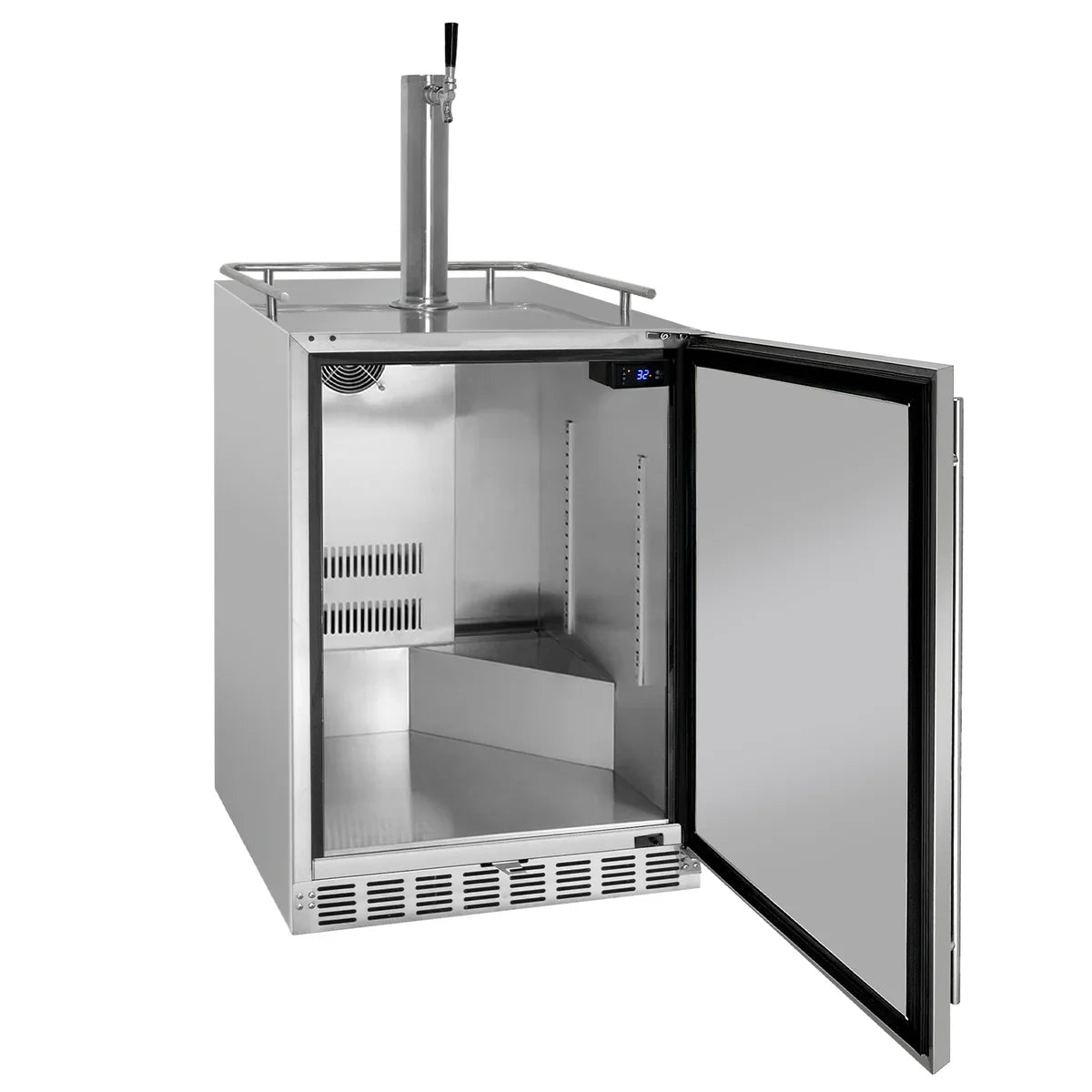 Kegco 24" Single Faucet Built-In Kegerator - Outdoor