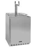 Kegco 24" Dual Faucet Built-in Kegerator - Outdoor