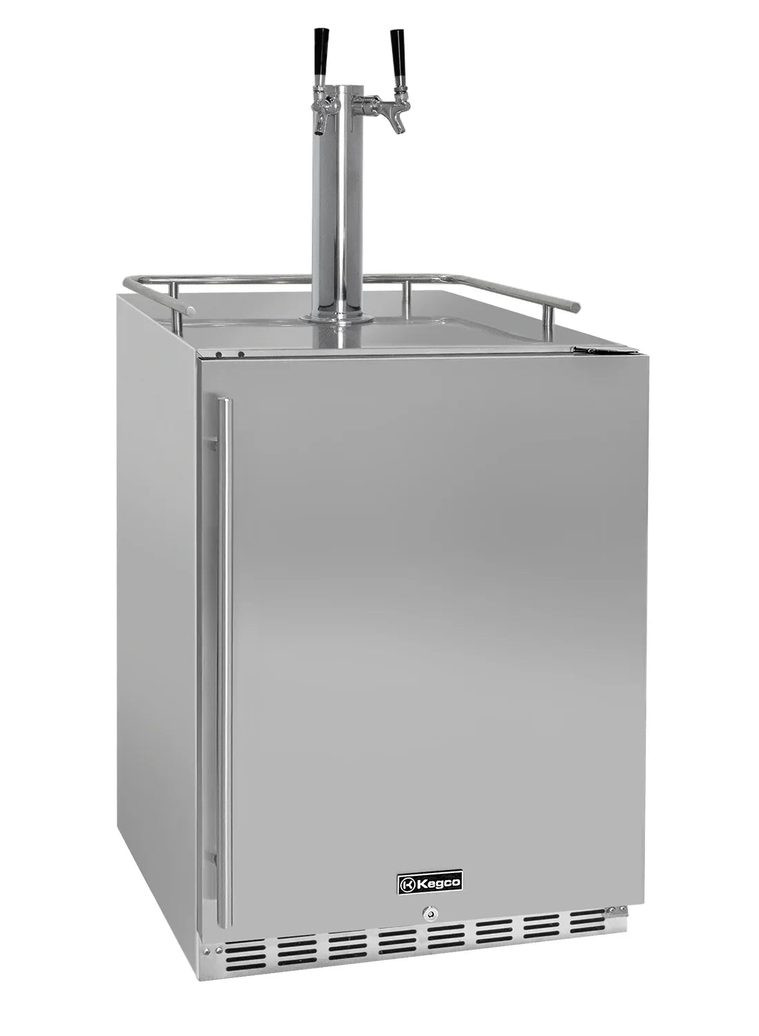 Kegco 24" Dual Faucet Built-in Kegerator - Outdoor