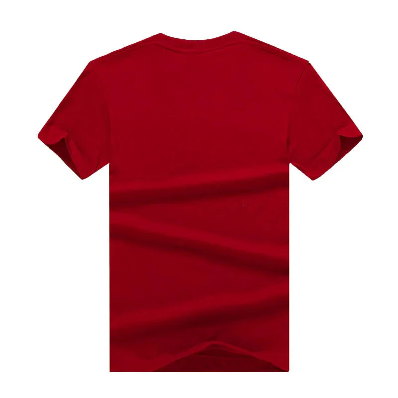 Mens Cotton Summer t shirt Short sleeve Tees O-neck T-Shirts Solid Men tshirt Tops clothing