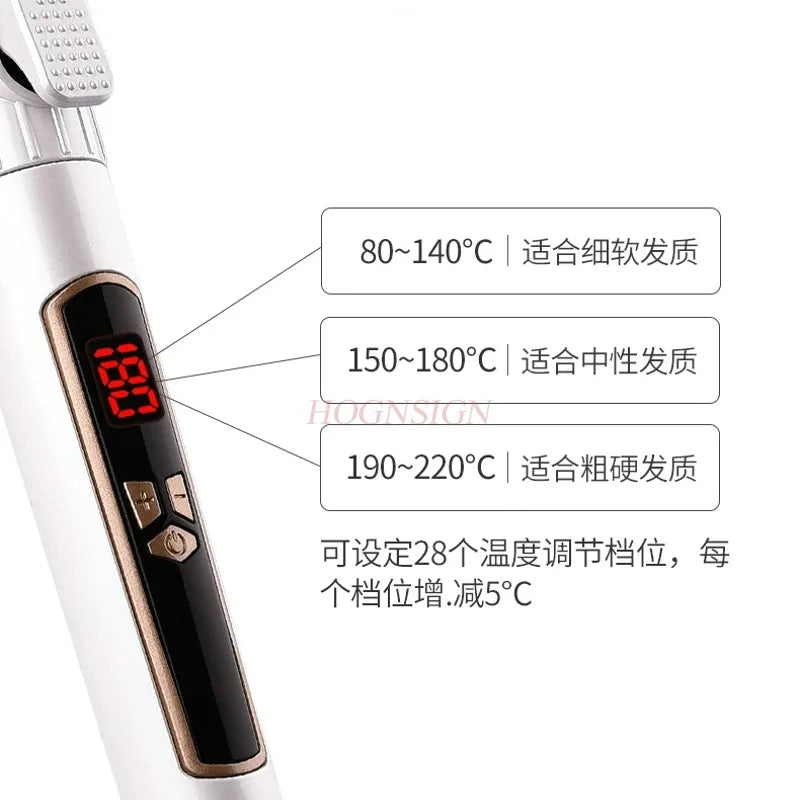 Professional Large Barrel Electric Hair Curler - Ceramic Dual-Use Rotating Curling Iron
