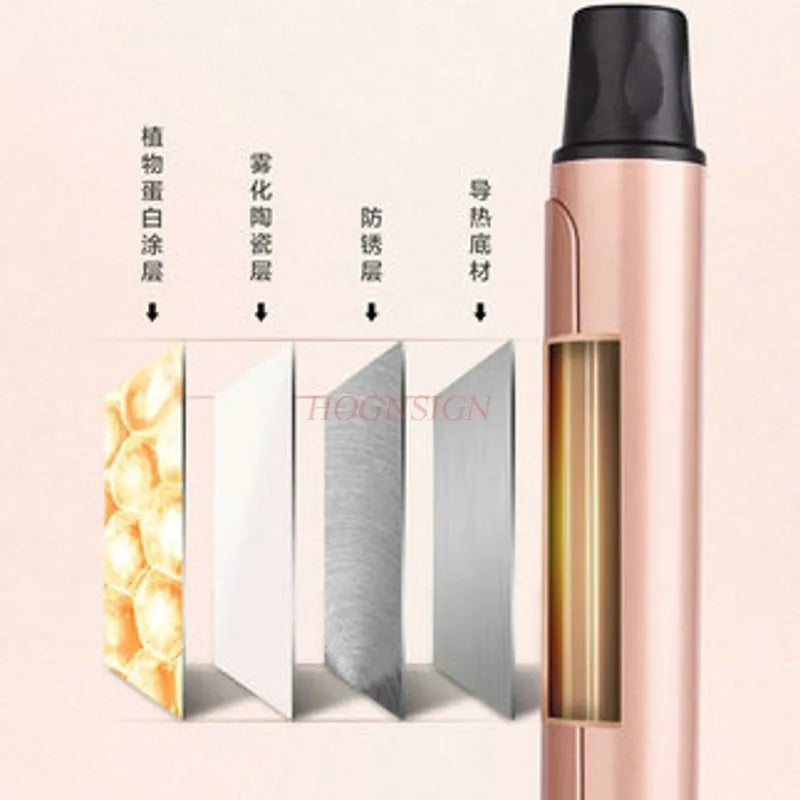 Professional Large Barrel Electric Hair Curler - Ceramic Dual-Use Rotating Curling Iron