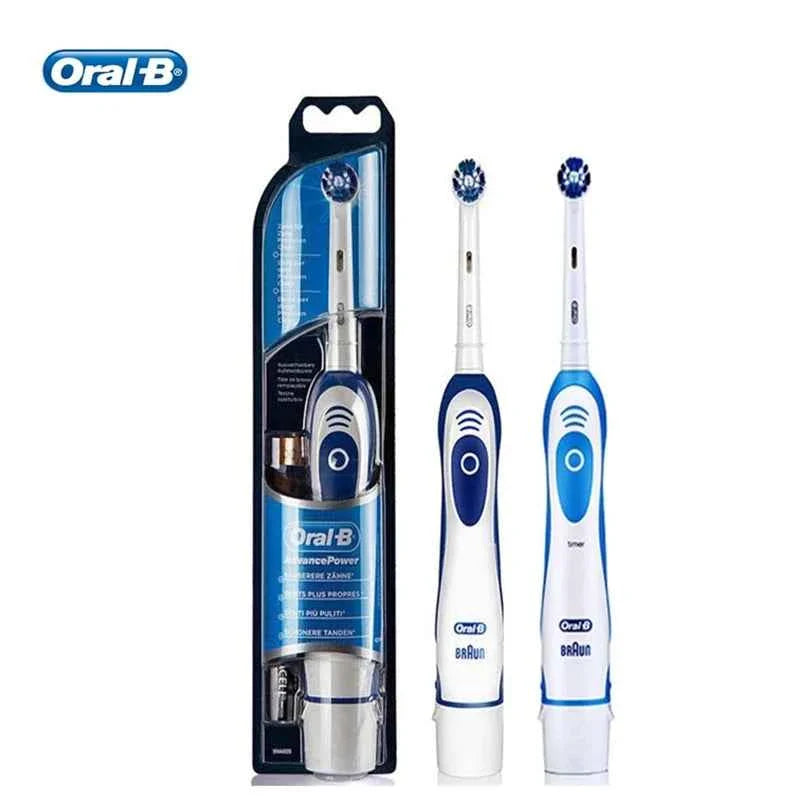 Original Oral B Electric Toothbrush Waterproof Battery Powered Tooth Brushes for Kid Adult Oral Health with Gift Head Travel Box
