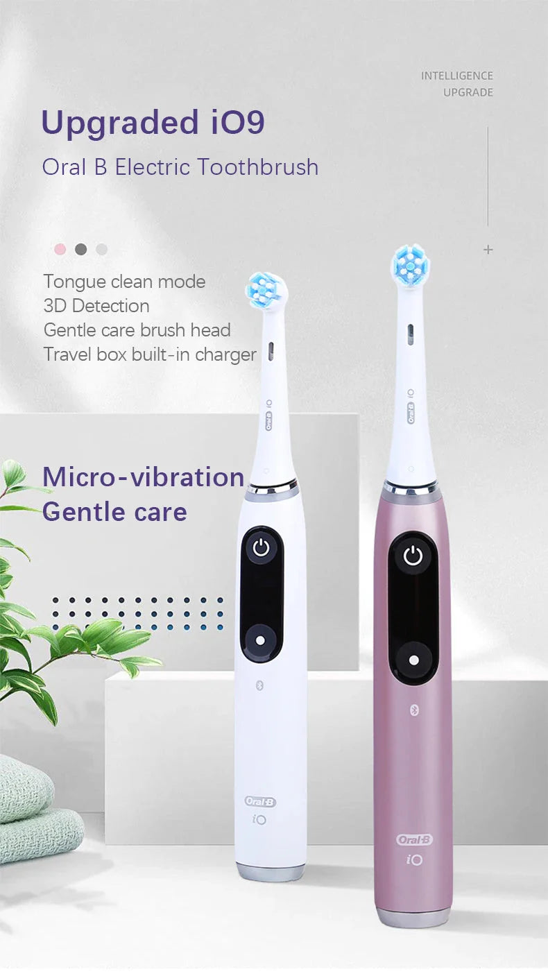 Oral B Electric Toothbrush IO Series Rechargable Waterproof Smart Rotating Timing Electronic Tooth Brushes iO2 iO3 iO4 iO7 iO9