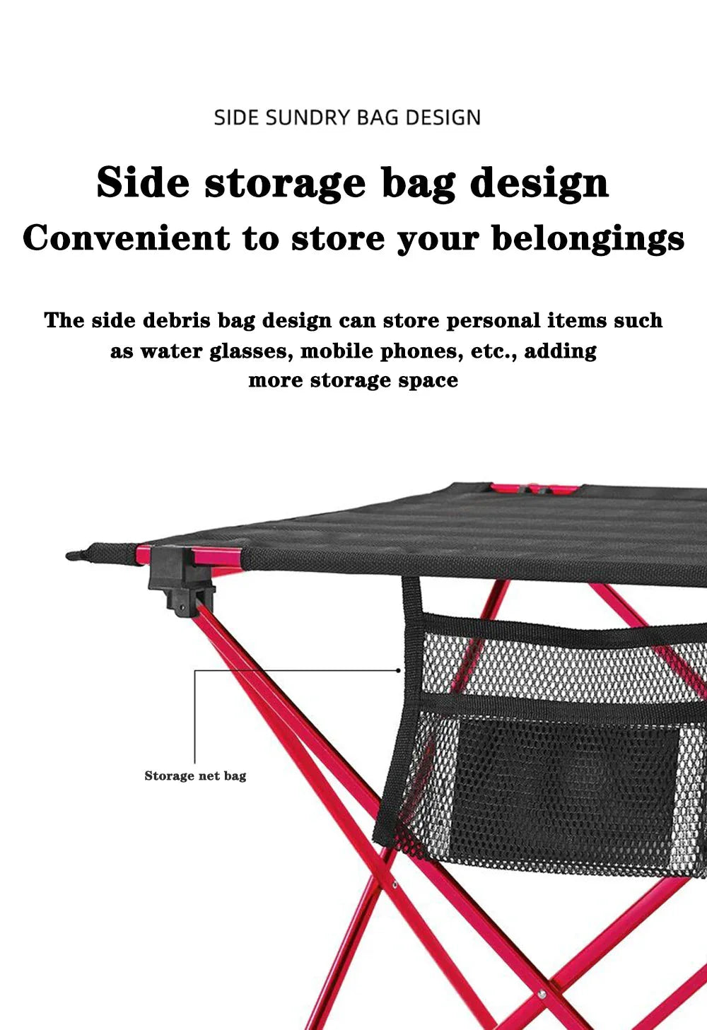 Portable Foldable Table Camping Outdoor Furniture Computer Bed Tables Picnic 6061 Aluminium Alloy Ultra Light Folding Desk