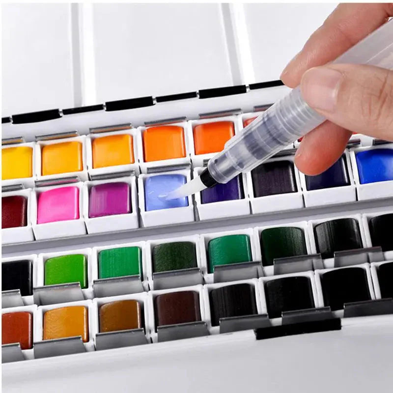 Superior Professional Solid Watercolor Paints Set With Water Brush Pen Water Color Paint Acuarelas Art Supplies For Artist