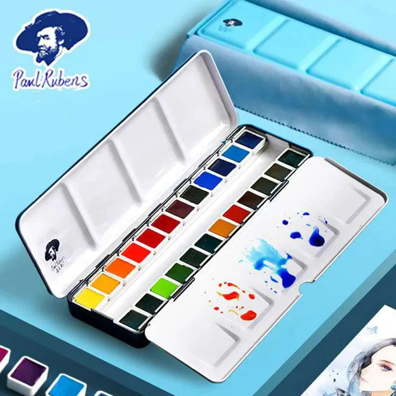 Superior Professional Solid Watercolor Paints Set With Water Brush Pen Water Color Paint Acuarelas Art Supplies For Artist
