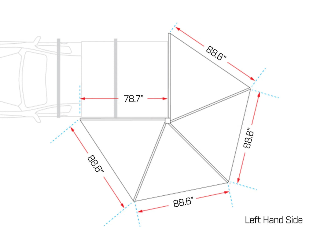 Ironman 4x4 DeltaWing 270° Vehicle Awning