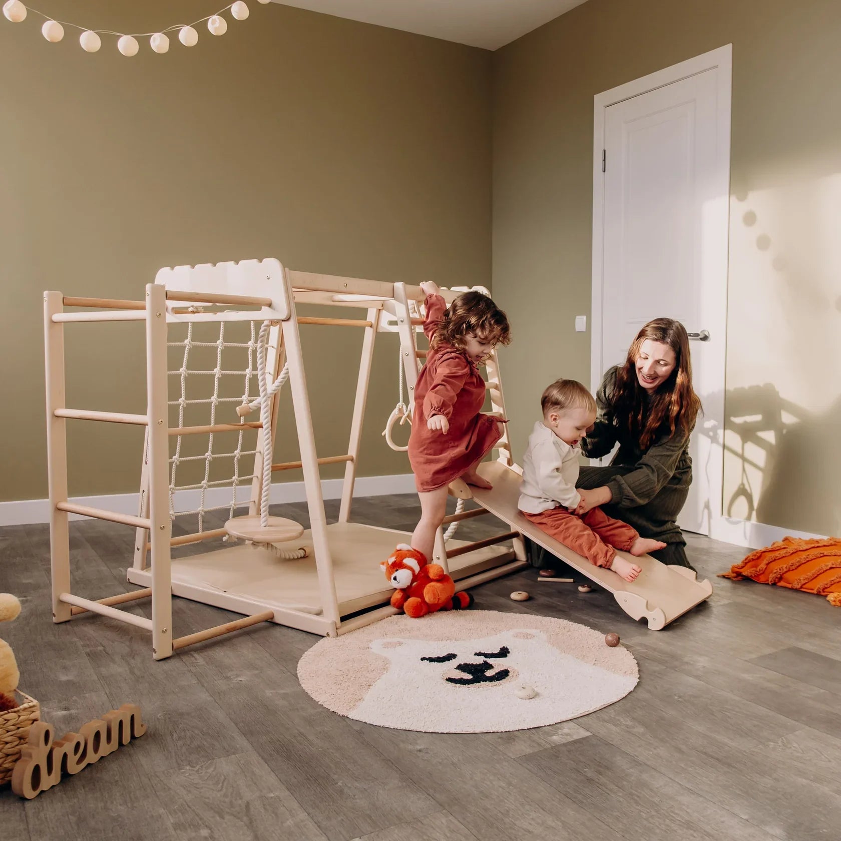 Indoor Jungle Gym by Wood and Hearts