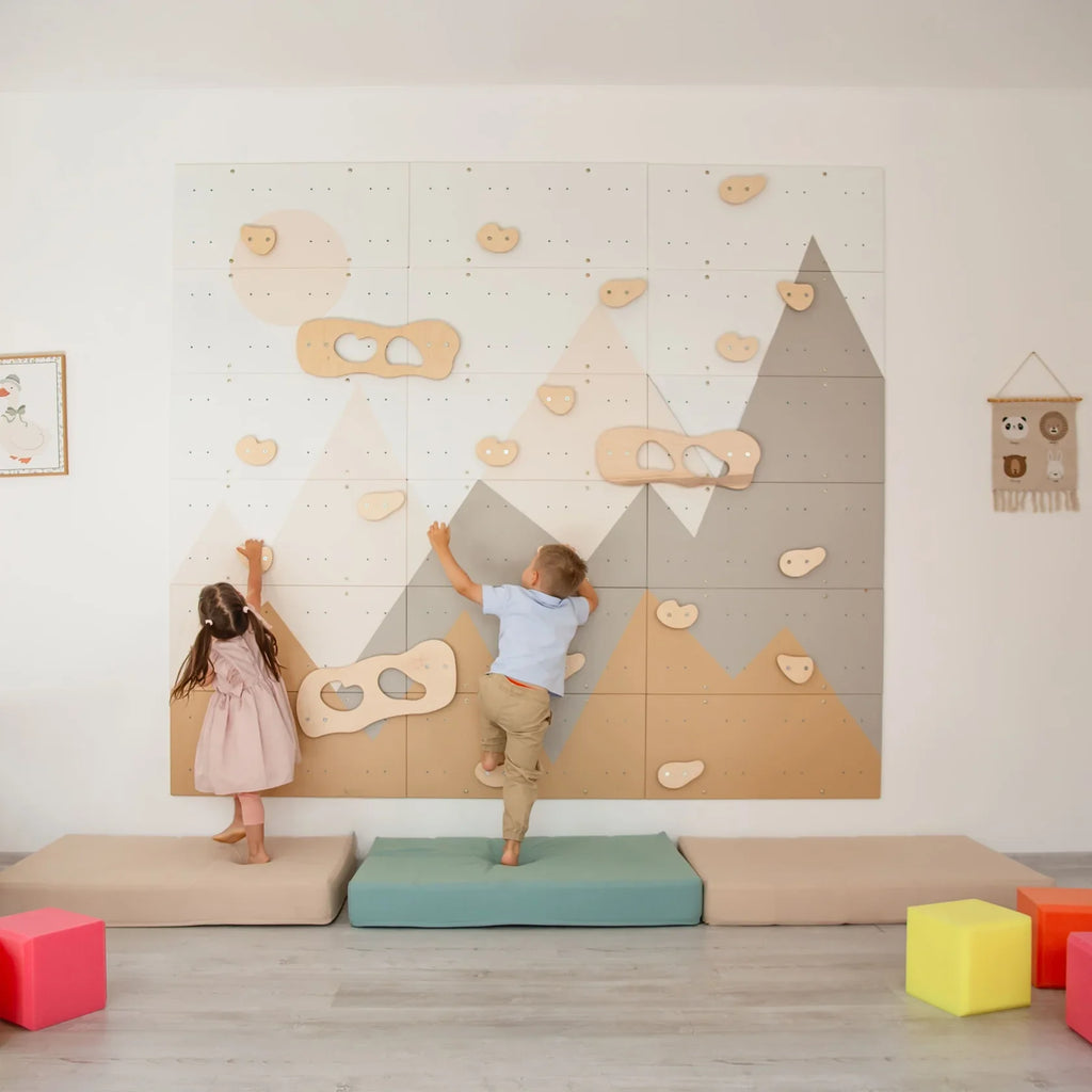 Indoor Climbing Wall by Wood and Hearts