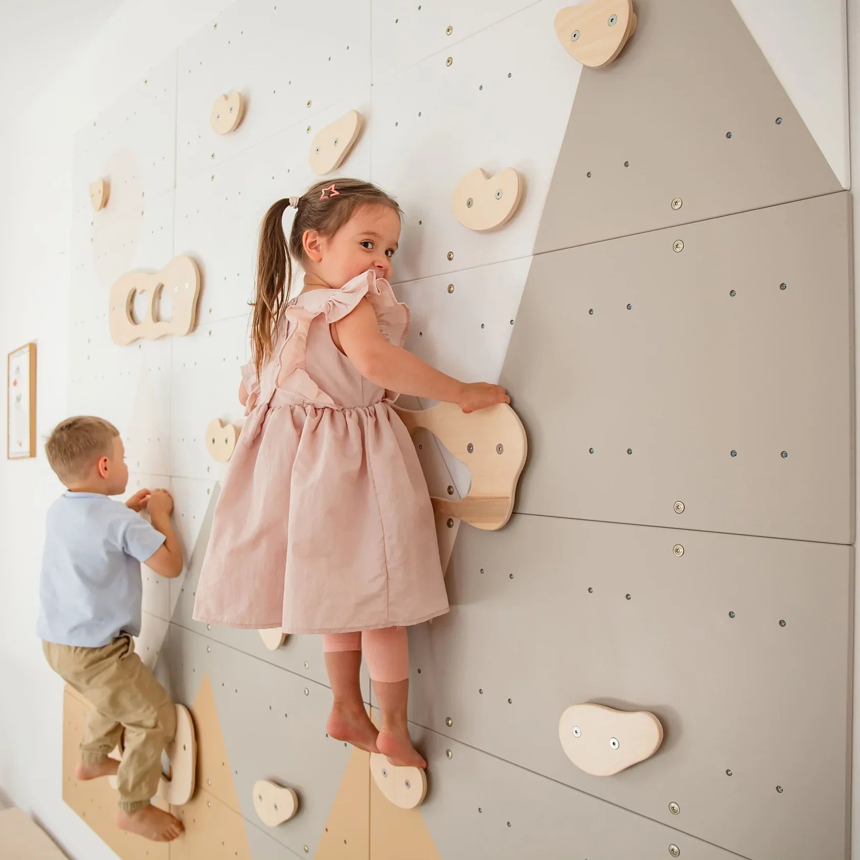 Indoor Climbing Wall by Wood and Hearts
