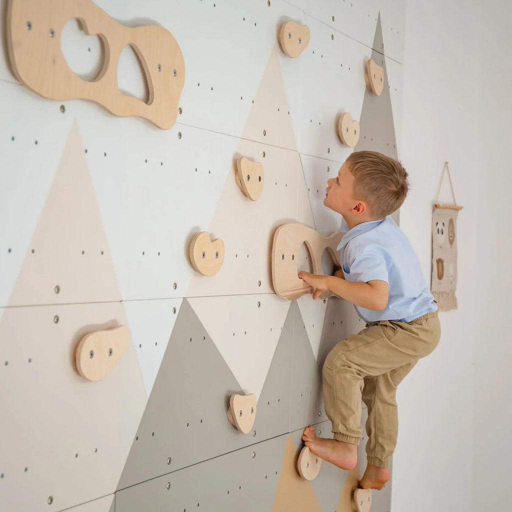 Indoor Climbing Wall by Wood and Hearts
