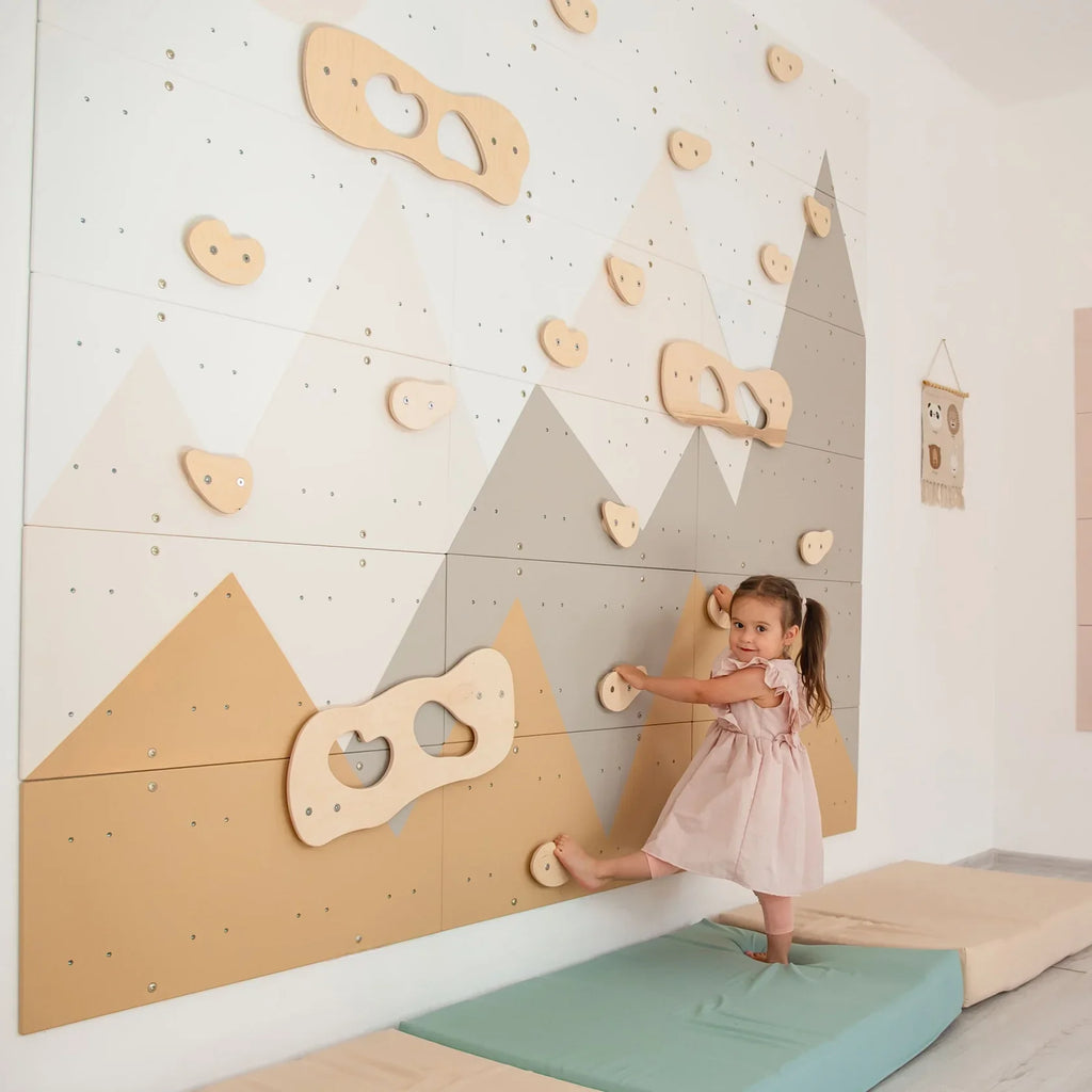 Indoor Climbing Wall by Wood and Hearts