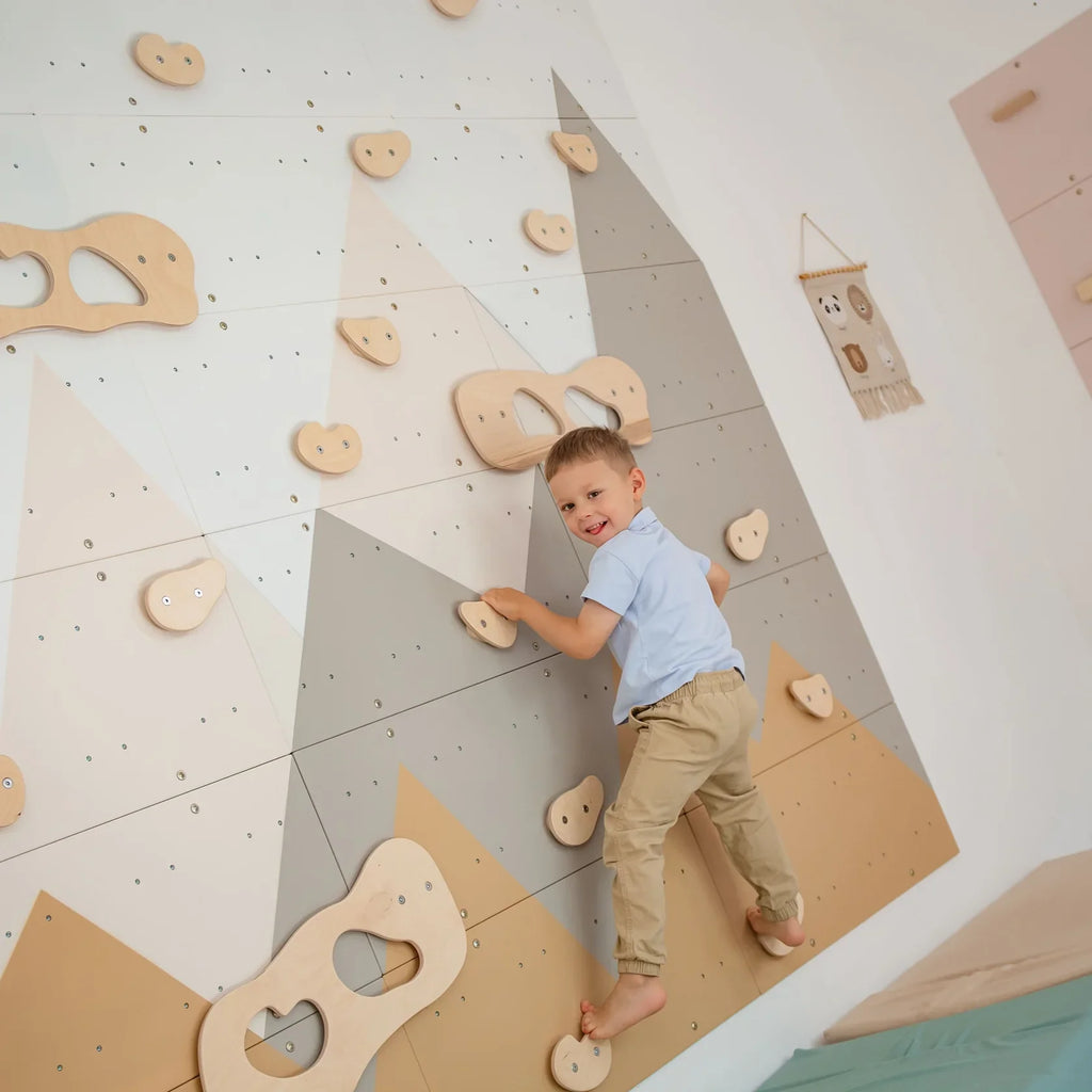 Indoor Climbing Wall by Wood and Hearts