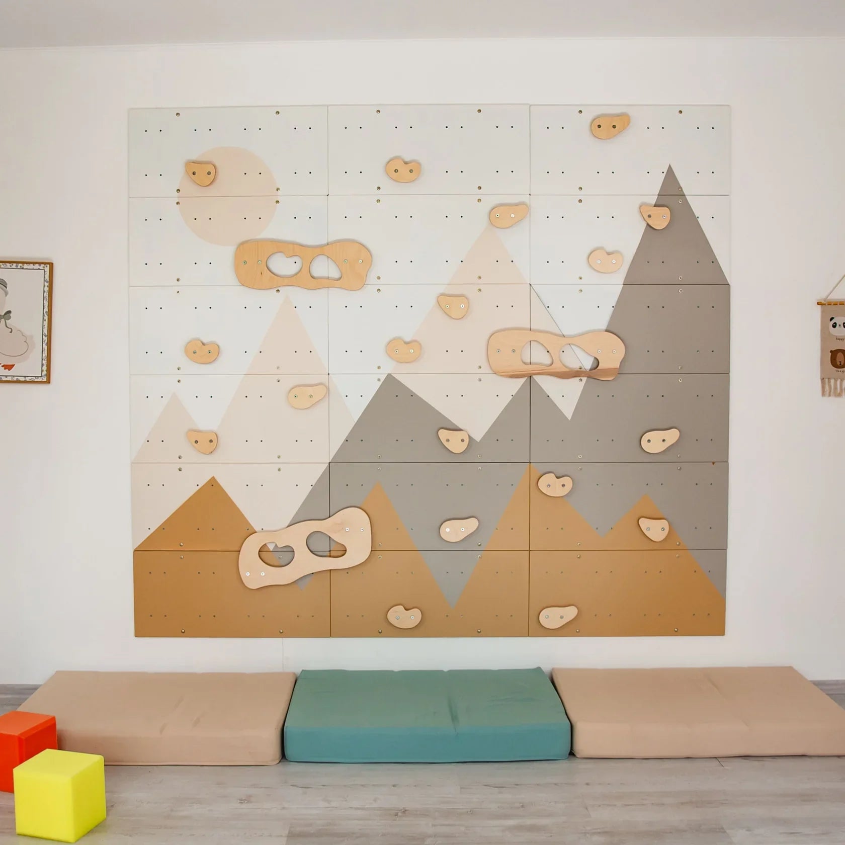 Indoor Climbing Wall by Wood and Hearts