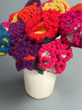 Handmade Fair Trade Wool Carnation – Eco-Friendly, Crocheted, Unique Floral Decoration