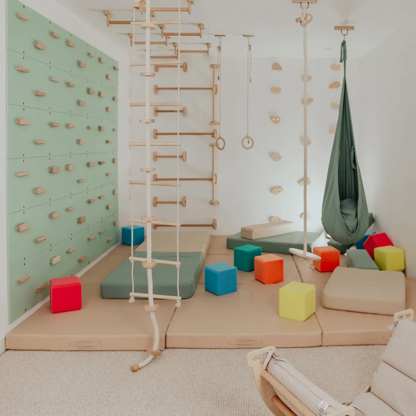 Indoor Play Gym by Wood and Hearts