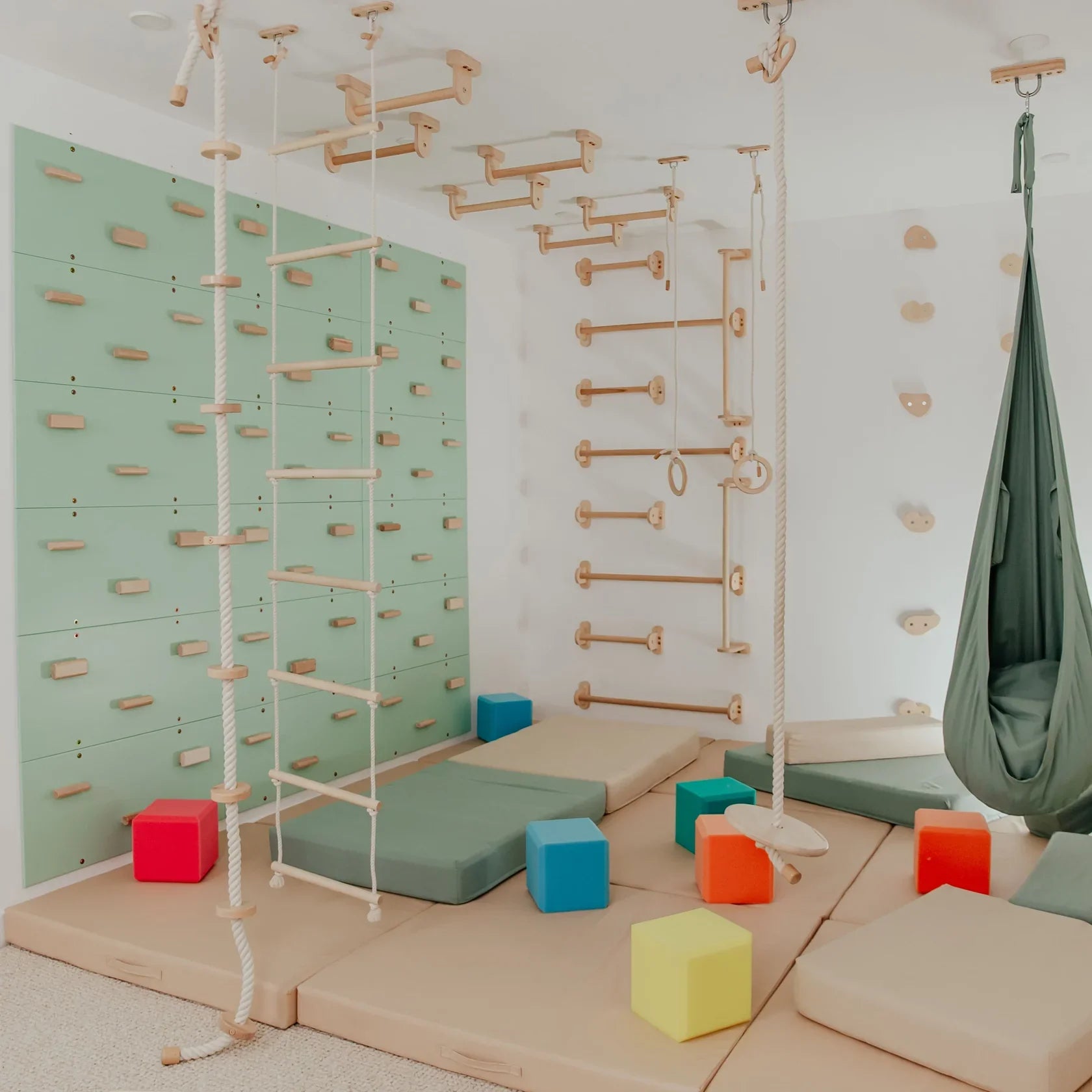 Indoor Play Gym by Wood and Hearts