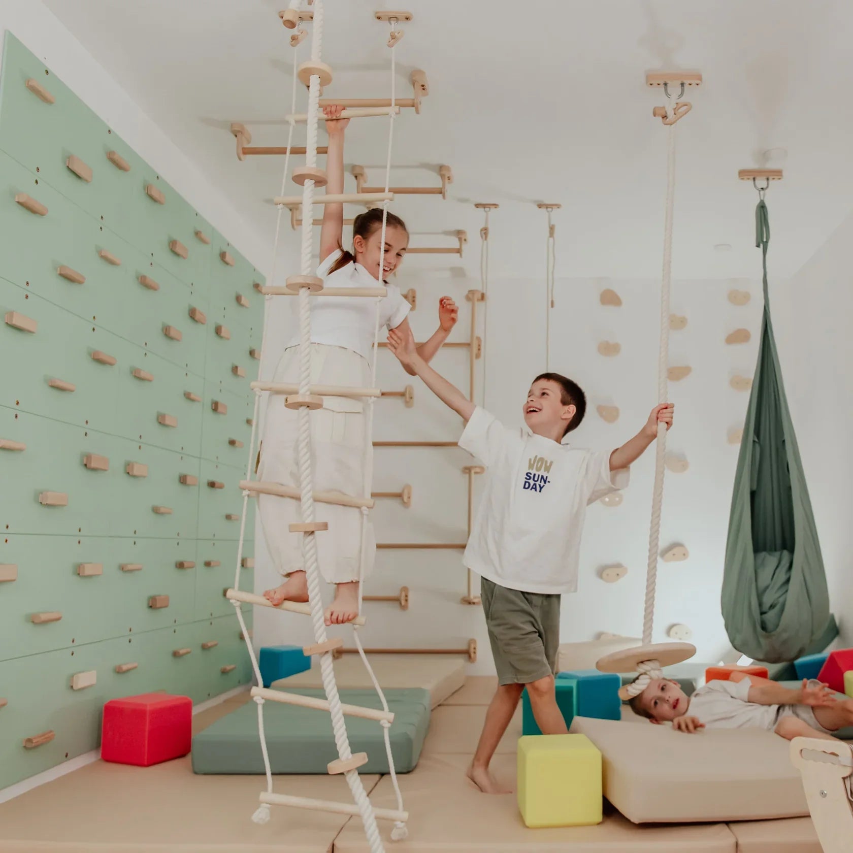 Indoor Play Gym by Wood and Hearts