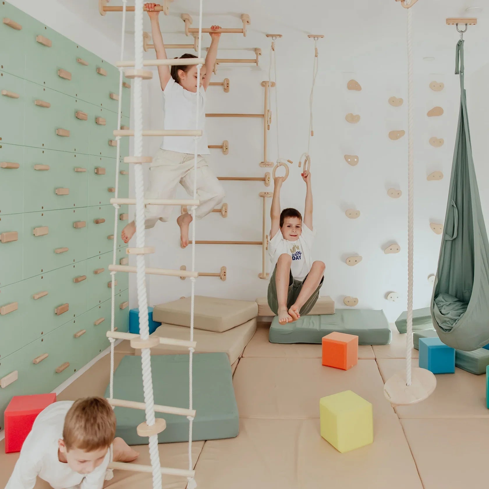 Indoor Play Gym by Wood and Hearts