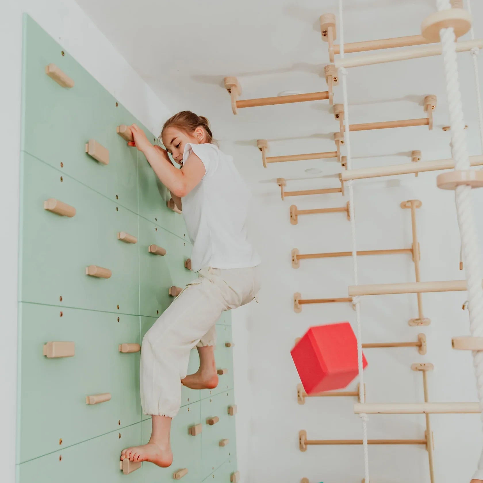 Indoor Play Gym by Wood and Hearts