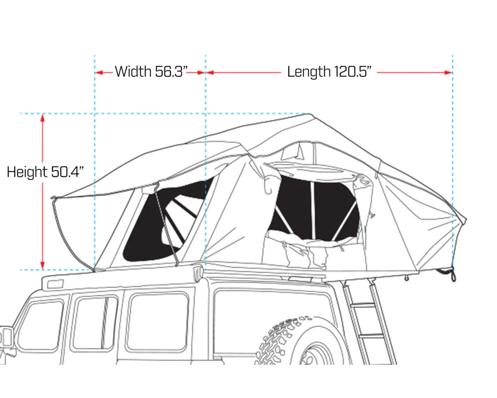 Ironman 4x4 Cross 1200 MK2 Vehicle Rooftop Tent