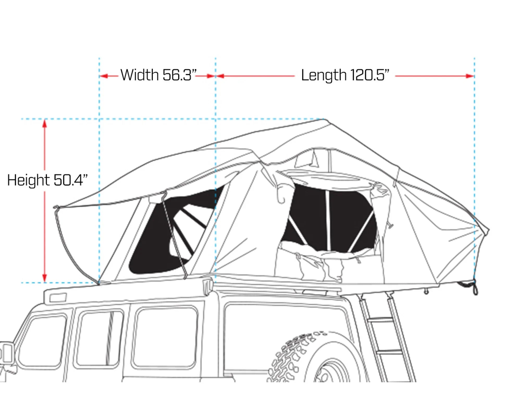 Ironman 4x4 Cross 1200 MK2 Vehicle Rooftop Tent