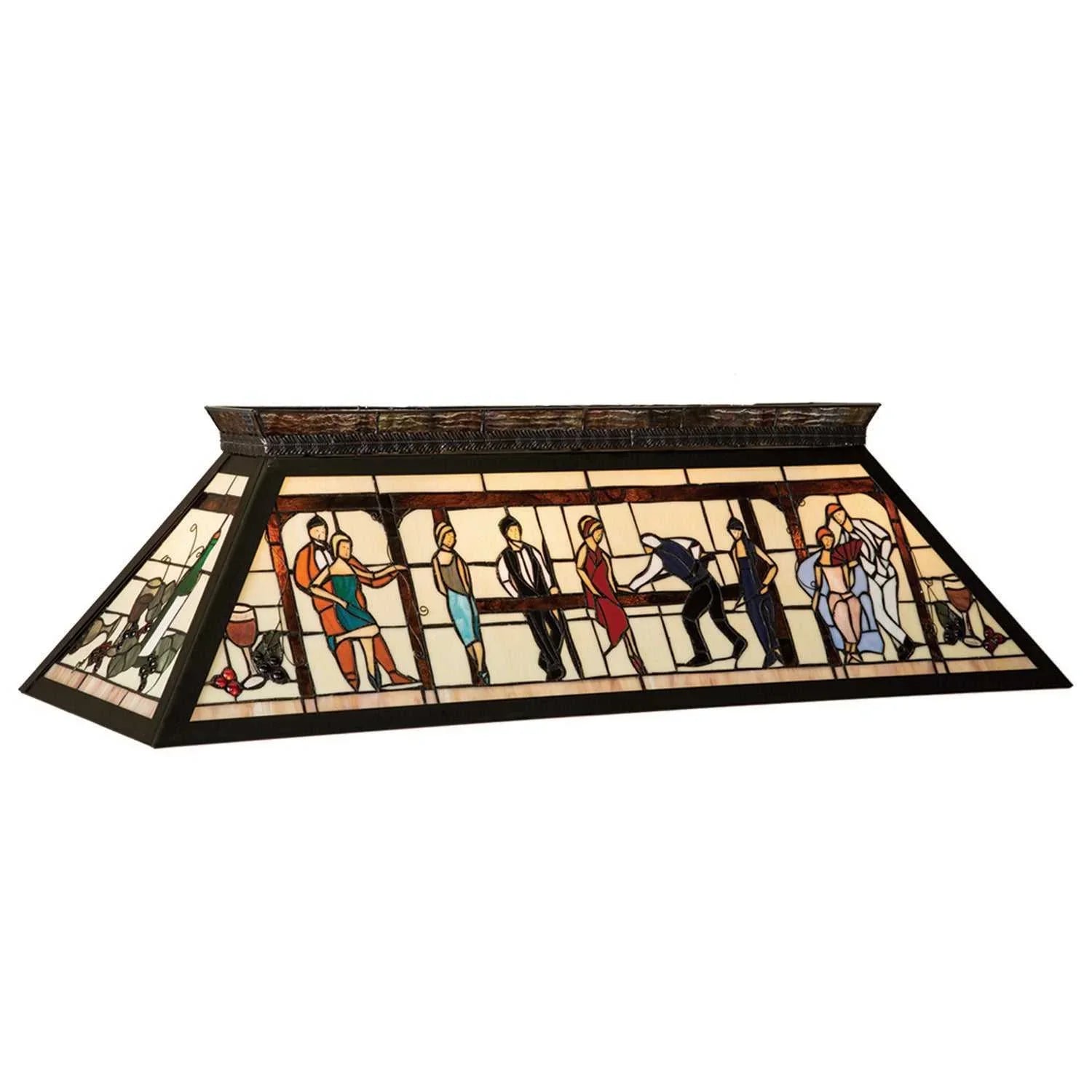 RAM Gameroom 44" Stained Glass Lounge Scene Billiard Fixture
