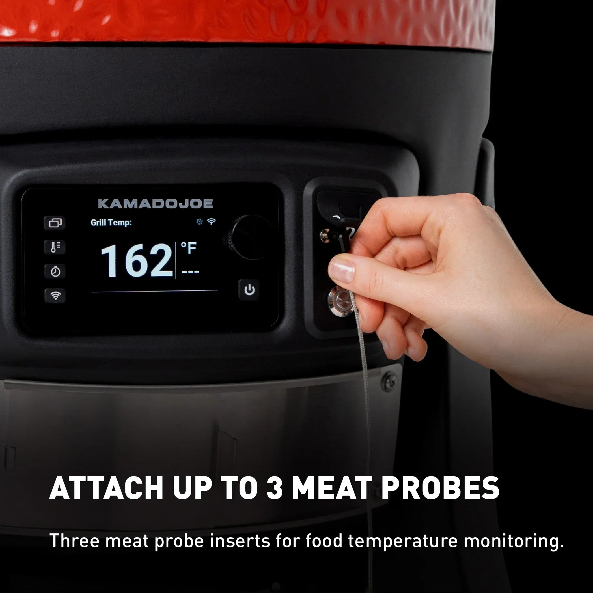 Konnected Joe™ Digital Charcoal Grill and Smoker - Outdoor Cooker