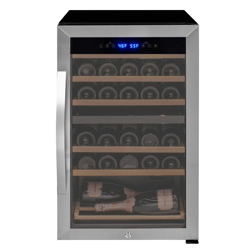 Allavino Cascina Series Freestanding Wine Cooler Refrigerator with Stainless Steel Door