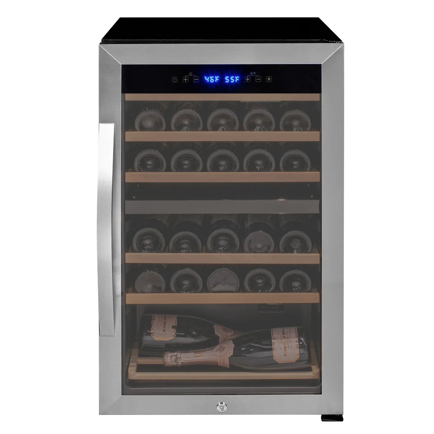 Allavino Cascina Series Freestanding Wine Cooler Refrigerator with Stainless Steel Door