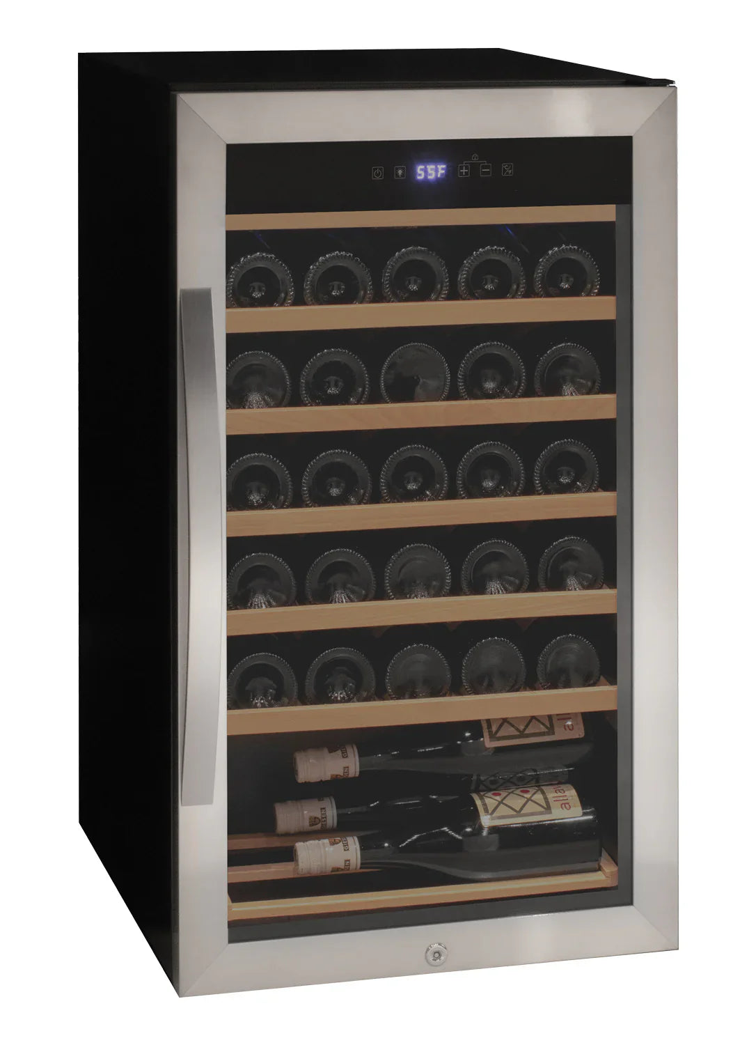 Allavino Cascina Series Freestanding Wine Cooler Refrigerator with Stainless Steel Door