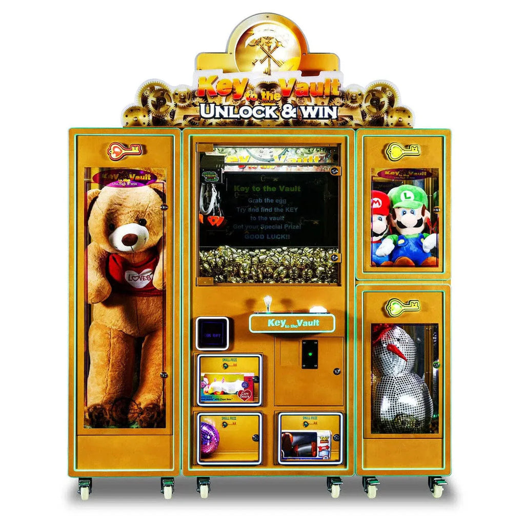 Pipeline Games Key to the Vault Deluxe Arcade Cabinet Claw Machine
